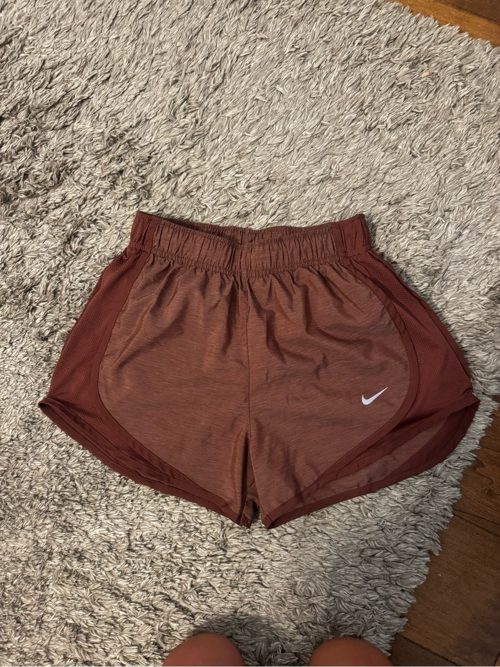 Nike Women’s Rust Red-Brown Athletic Running Shorts
